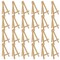 5&#x22; Mini Natural Wood Display Easel (24 Pack), A-Frame Artist Painting Party Tripod Easel - Tabletop Holder Stand for Kids Crafts Small Canvases Cards